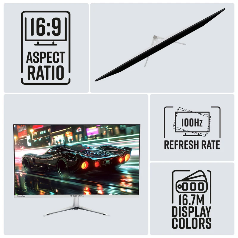Zebronics A24FHD 24 Inch LED 100hz Monitor