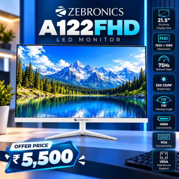 Zebronics A122FHD 22 Inch LED 100hz Monitor