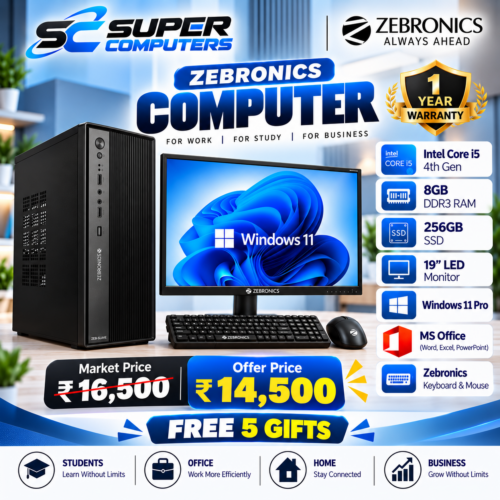 NEW I5 4TH COMPUTER DESKTOP SETUP | PERFECT FOR OFFICE, STUDY & HOME | FREE 5 GIFTS
