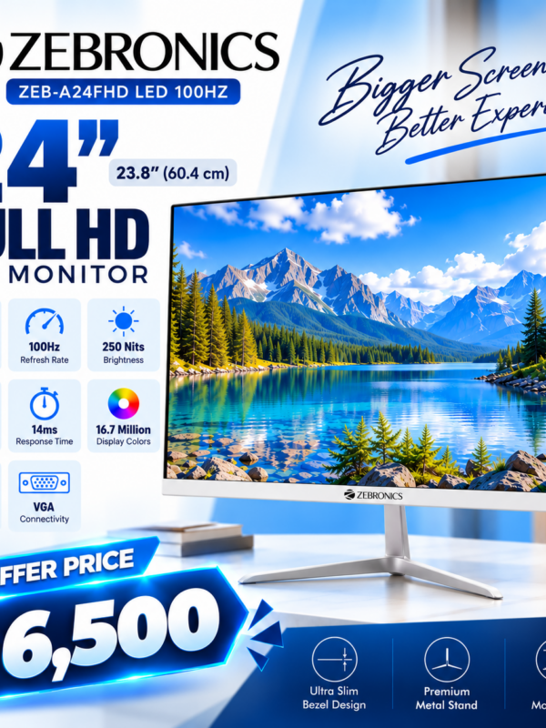 Zebronics A24FHD 24 Inch LED 100hz Monitor