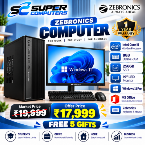 NEW I5 6TH COMPUTER DESKTOP SETUP | PERFECT FOR OFFICE, STUDY & HOME | FREE 5 GIFTS