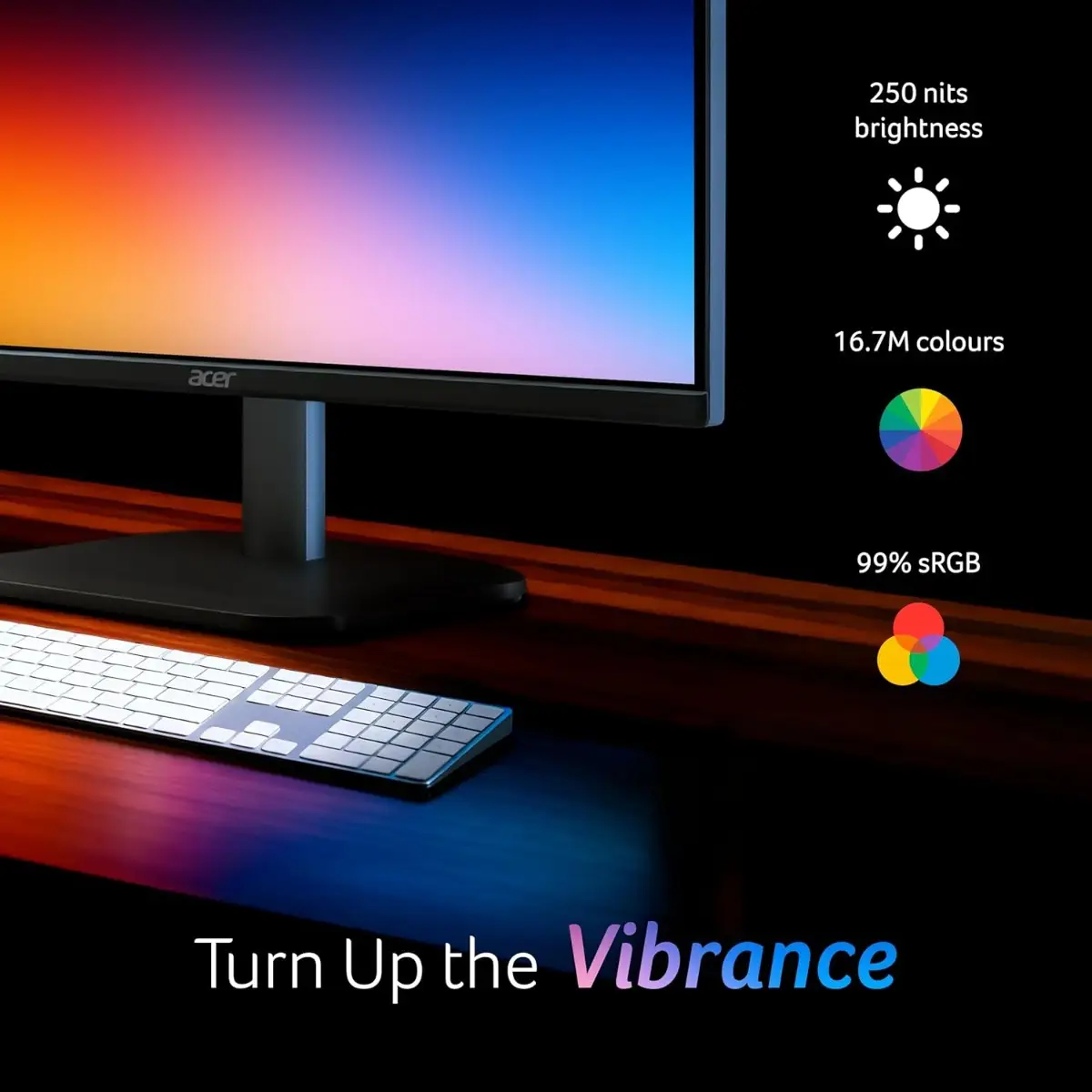 Acer EK220Q 21.5 Inch (54.61 cm) Full HD (1920x1080) Pixels LCD Monitor