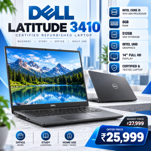 DELL LATITUDE 3410 – CERTIFIED REFURBISHED LAPTOP