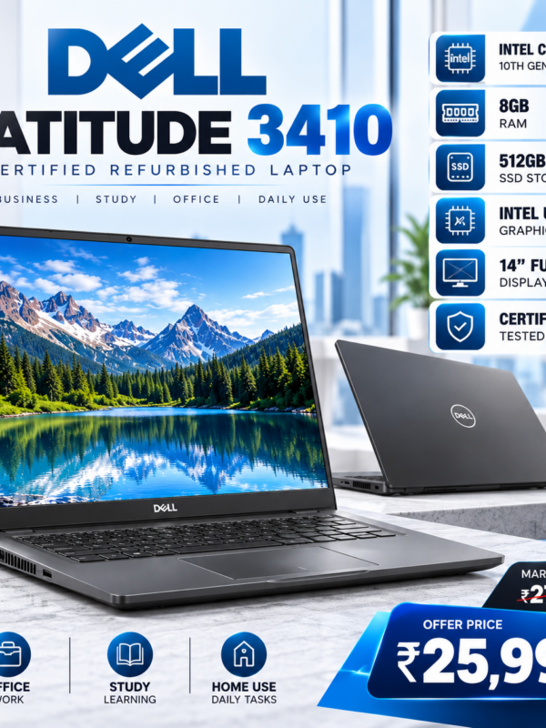DELL LATITUDE 3410 – CERTIFIED REFURBISHED LAPTOP