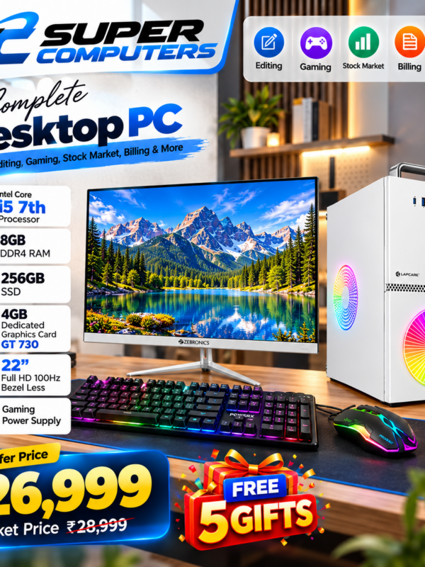 HIGH PERFORMANCE RGB COMPUTER SETUP | I5 7TH WITH 4GB DEDICATED GRAPHICS CARD