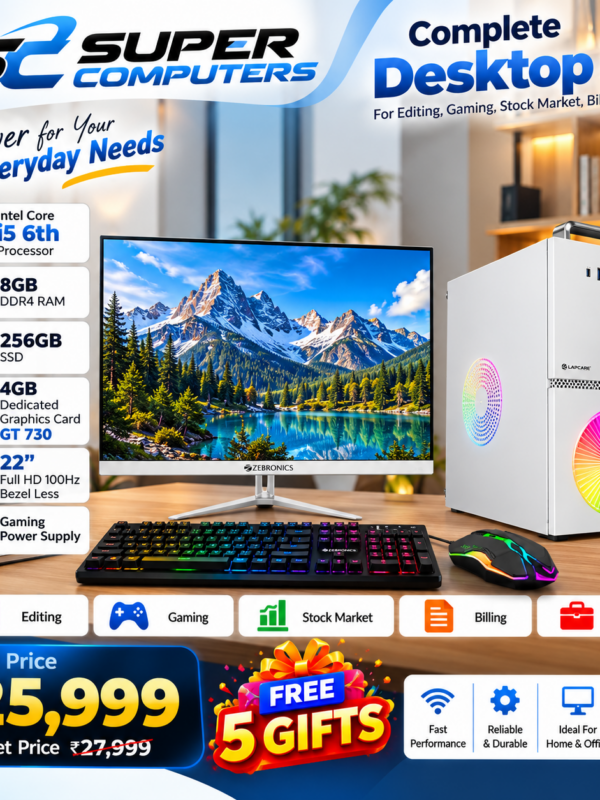 HIGH PERFORMANCE RGB COMPUTER SETUP | I5 6TH WITH 4GB DEDICATED GRAPHICS CARD