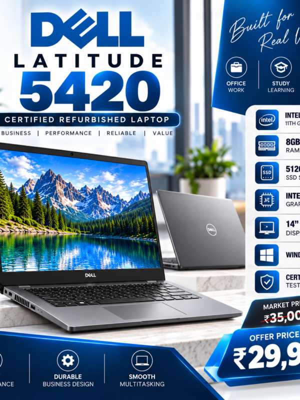 DELL LATITUDE 5420 – CERTIFIED REFURBISHED LAPTOP