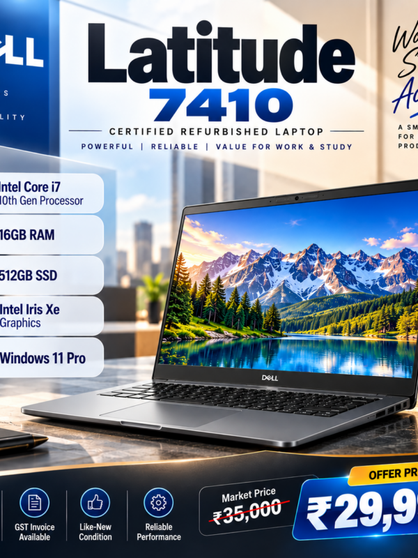 DELL LATITUDE 7410 – CERTIFIED REFURBISHED LAPTOP