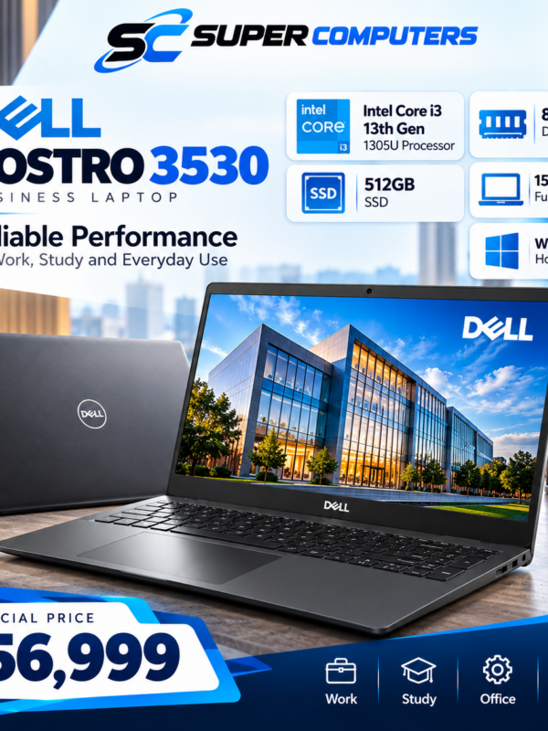 DELL VOSTRO 3530 Intel Core i3 13th Gen 1305U - (8 GB/512 GB SSD/Windows 11 Home)