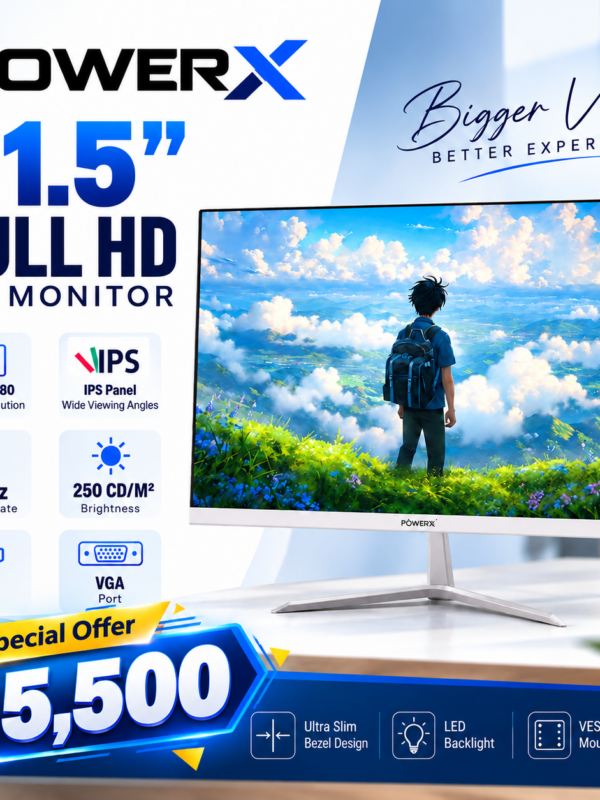 POWERX 54.61 cm (22 inch) Full HD LED Backlit IPS Panel Monitor
