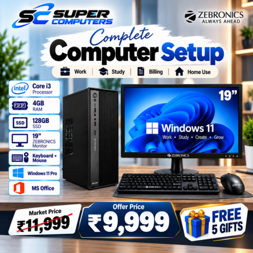 NEW I3 COMPUTER DESKTOP SETUP | PERFECT FOR OFFICE, STUDY & HOME | FREE 5 GIFTS