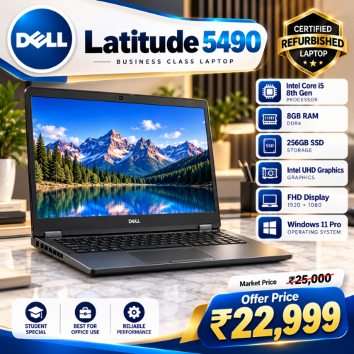 DELL LATITUDE 5490 – CERTIFIED REFURBISHED LAPTOP